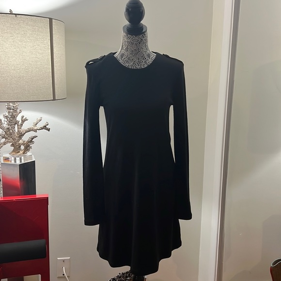 Burberry black long sleeve dress size 8 - Picture 1 of 5